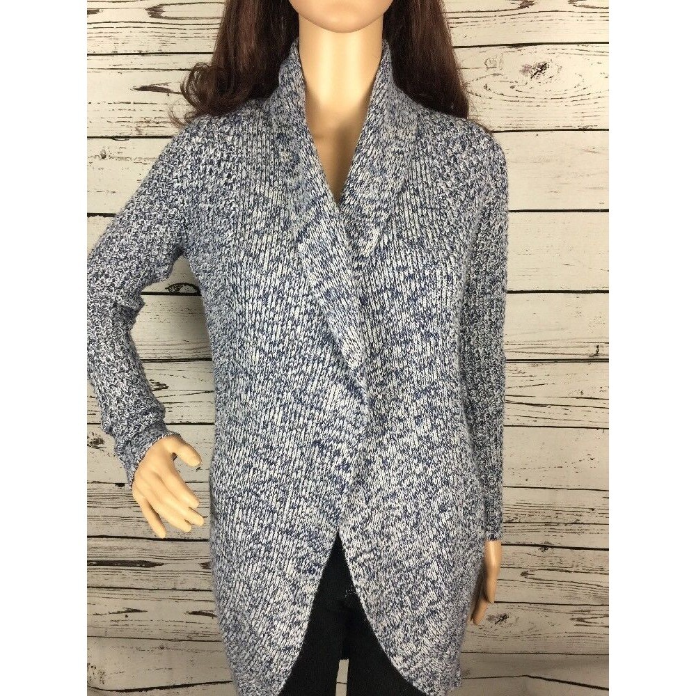 Derek Heart Open Front Shawl Collar Cardigan Sweater